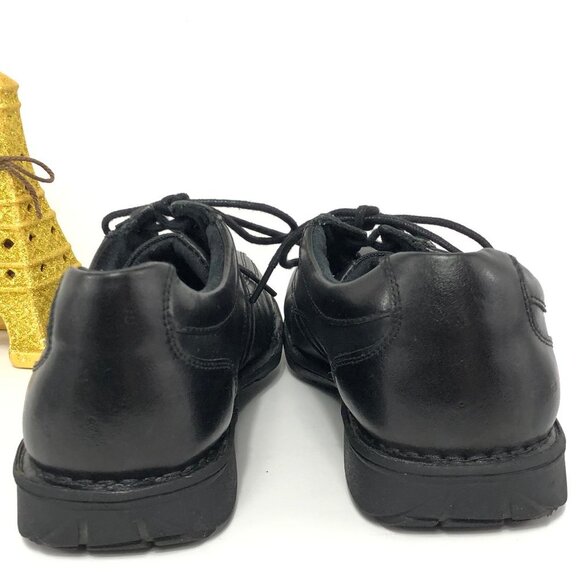 CLARKS MEN CASUAL LEATHER  BLACK SHOES SIZE 9M - Picture 5 of 8
